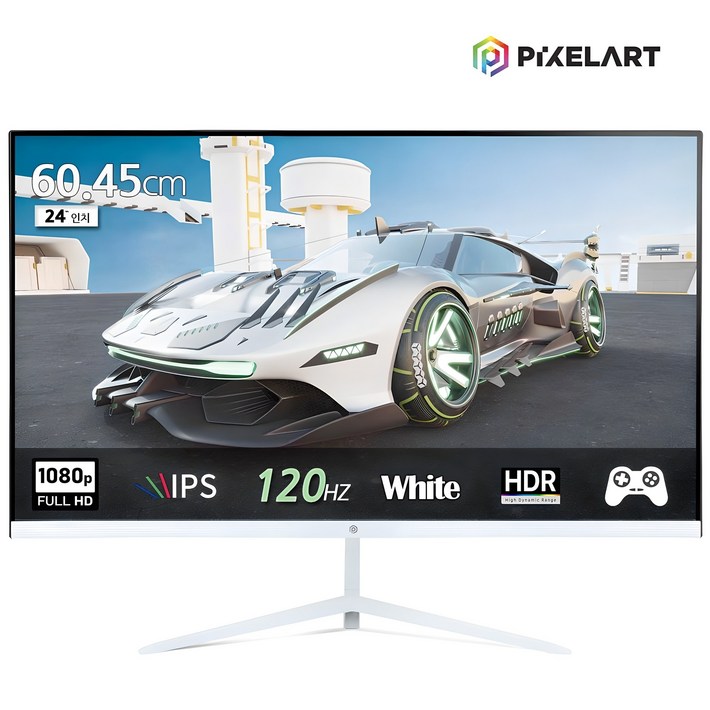 픽셀아트 PIXELART PA2440W 화이트 120Hz FHD 24형 모니터 무결점, PA2440W