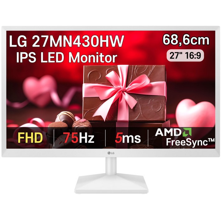 LG전자 FHD 모니터 화이트 LG전자 FHD 모니터 화이트