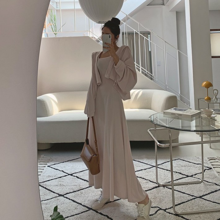떳다그녀 넬르 가디건 and 롱원피스 SET 떳다그녀 넬르 가디건 and 롱원피스 SET