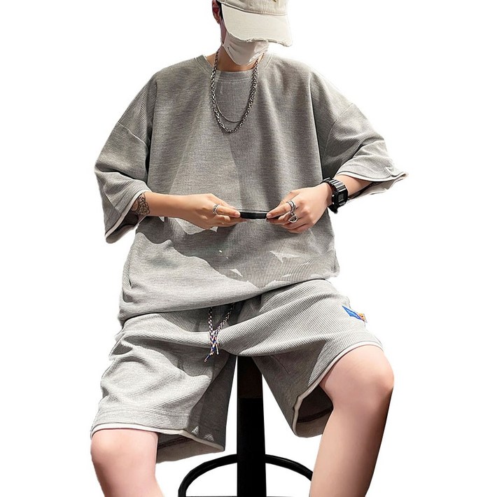 코디코치 반팔티 반바지 오버핏 트레이닝 운동복 상하세트