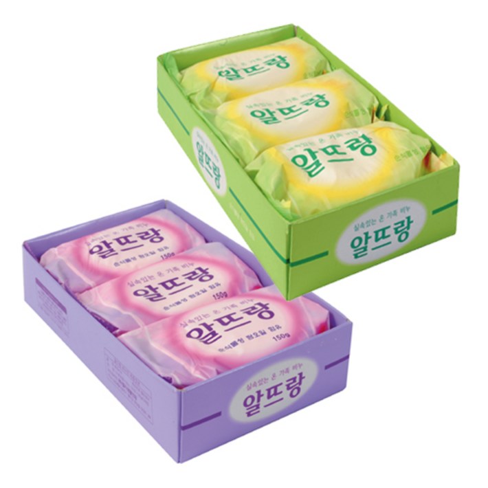 세수비누 LG생활알뜨랑비누3개입핑크 비누