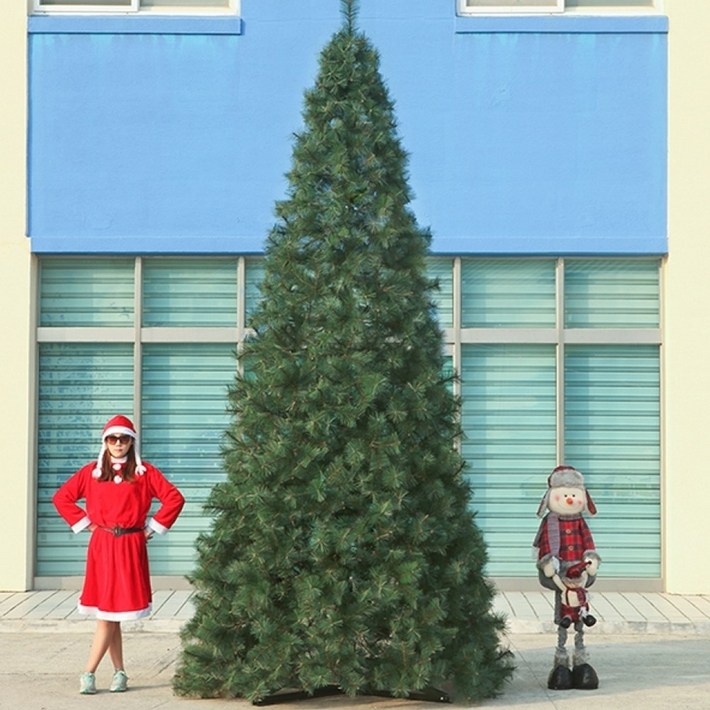 25년 초대형 4m 무장식 트리 크리스마스 고급형 트리나무 교회 카페 실외 대형전시, 초대형 4m트리