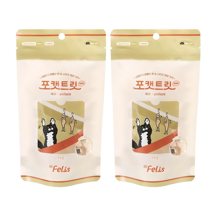 닥터펠리스 포캣트릿 Raw 동결건조 고양이간식