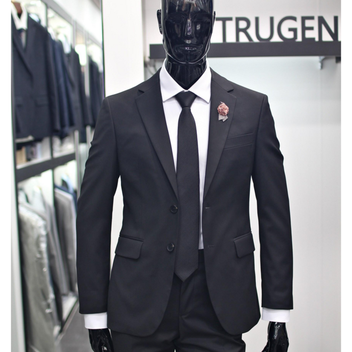 트루젠 23FW 구김없는 블랙칼라 스판소재 3계절 남자정장 DF8MTJ910