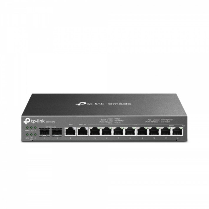 TPLINK TPLINK ER7212PC 8포트 기가비트 2포트 WAN 2SFP 3 in 1 PoE VPN 라우터, 상세페이지 참조, 1개