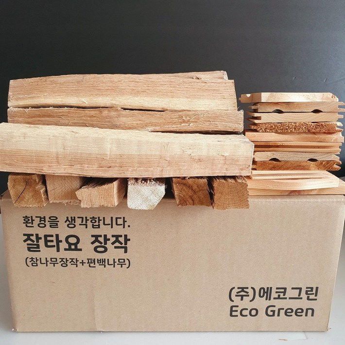 캠핑용 참나무장작 편백나무 미니 잘마른 불멍 국산 불쏘시개, 1개, 5kg