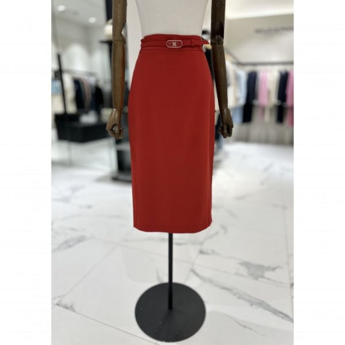 모조에스핀 벨티드 H라인 스커트 J242MSD120