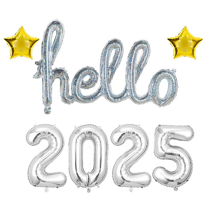 올리브파티 2024 2025 신년 파티 용품 풍선 세트 패키지