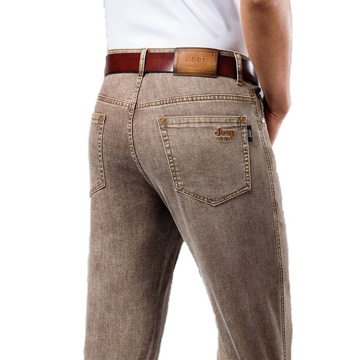지프 스피릿 남성 봄 여름 스판 얇고 편안한 캐주얼 청바지 J8023