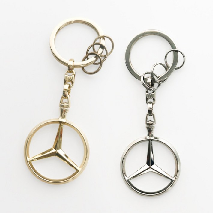 벤츠 스타 로고 브뤼셀 키링 순정 컬렉션 악세사리 실버 골드