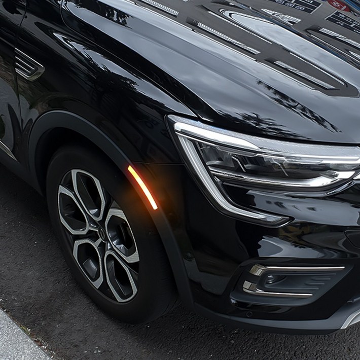 오카 전차종 휀다 포인트 리플렉터 반사 스티커 차량 안전 용품, 1세트, 오렌지2P