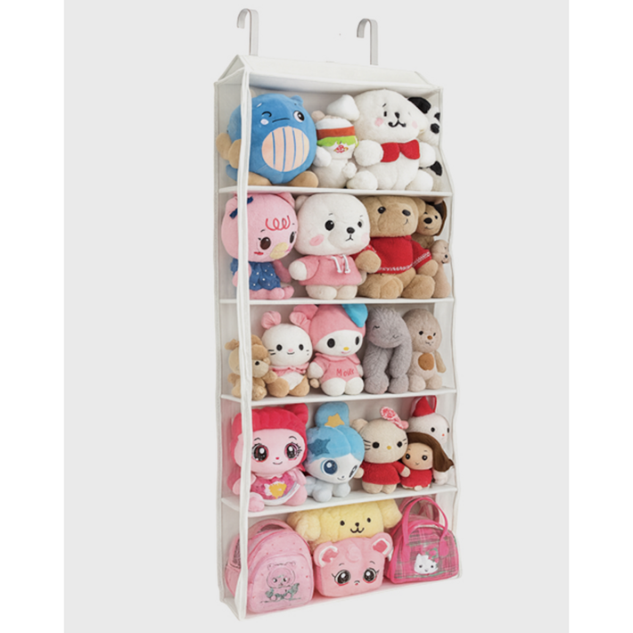 mRluv 문걸이 투명 인형 보관함 정리함 5단
