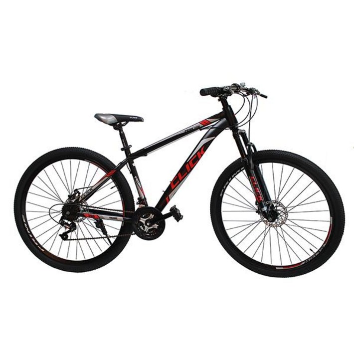 클릭 29인치 MTB 자전거 프라임29D 21단 디스크 완조립, 블랙레드, 1개, 180cm