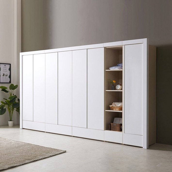 하이로 3830 옷장세트 수납옷장이불장2단옷봉장470오픈선반장470반문옷장기둥자바라 화이트 거울선택, 화이트 하이로 3830 옷장세트 수납옷장이불장2단옷봉장470오픈선반장470반문옷장기둥자바라 화이트 거울선택, 화이트