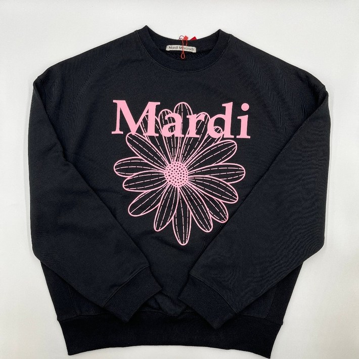 마르디메크르디 맨투맨 스웻셔츠 블랙핑크 긴팔티