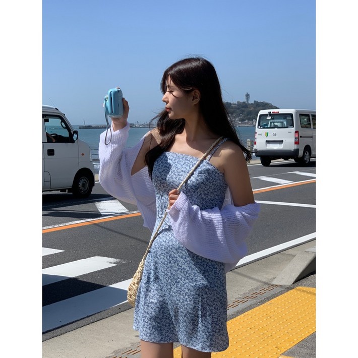 이삼사 끈조절 미니 뷔스티에 여름 원피스 빅사이즈 5color