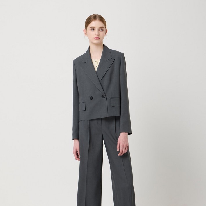 AK플라자 씨씨콜렉트 SETUP반더블 크롭 자켓C251MSF205