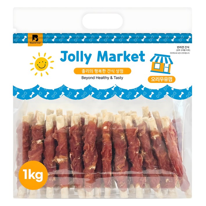 졸리마켓 강아지 대용량 육포 수제 간식