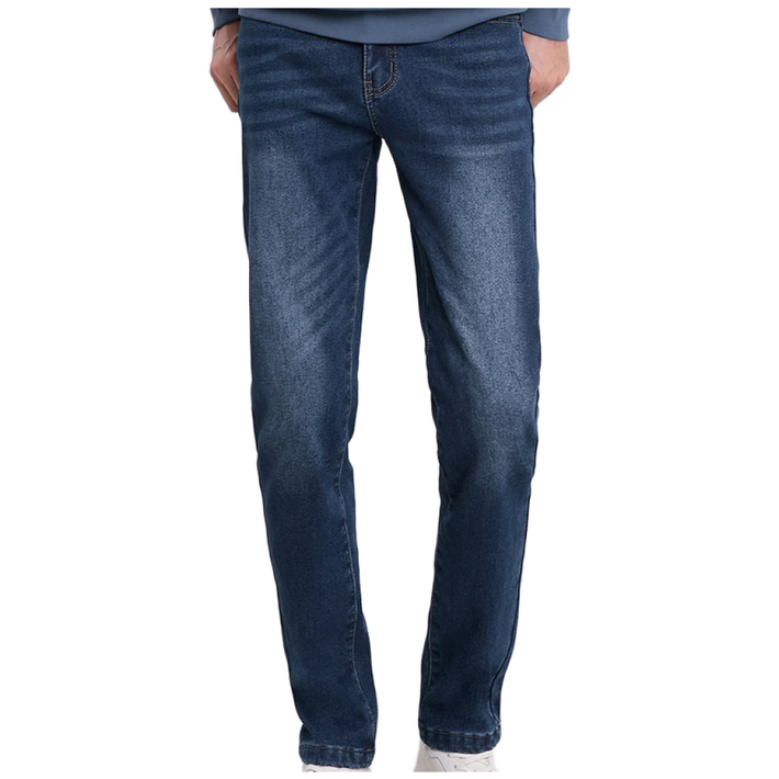 엘블로썸 남자 겨울기모 스판 히든밴드 일자청바지 YKK지퍼