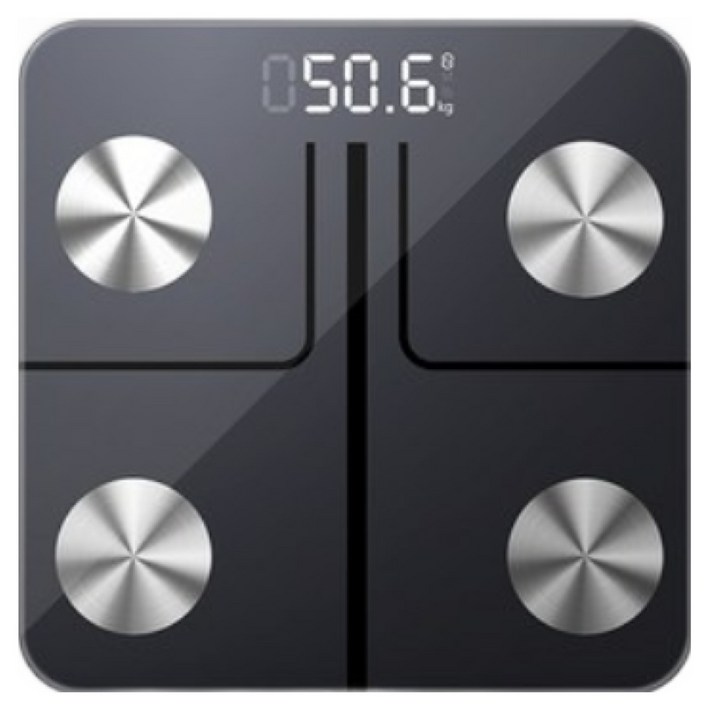 서설 체중계 블루투스 스마트 체중계 디지털 체중계 체지방 체중계 고정밀센서 가정용 체중계 아기 체중계 반려동물사용가능, 블랙, FG263LB, 1개