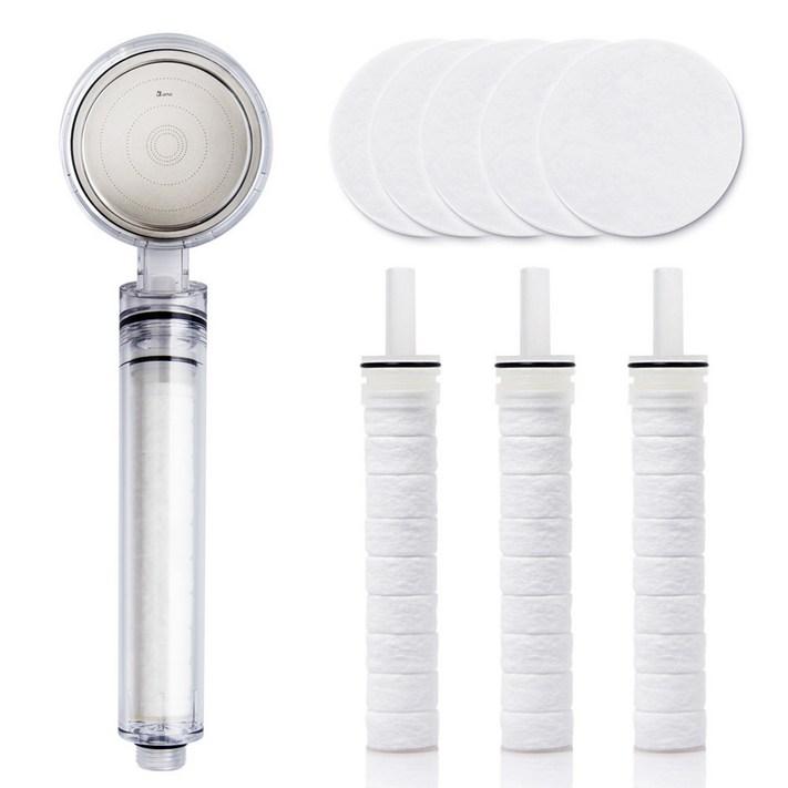 퓨어레인 9000 녹물제거 정수 샤워기필터 실속패키지, 1세트