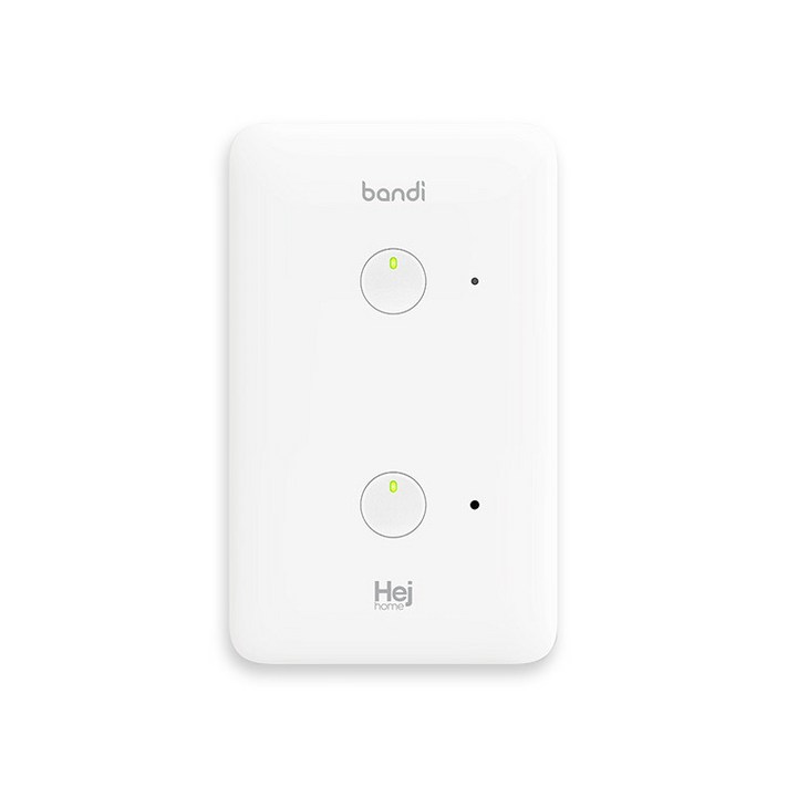 헤이홈 IoT 스마트 조명 스위치 2선식 2구 헤이홈 IoT 스마트 조명 스위치 2선식 2구