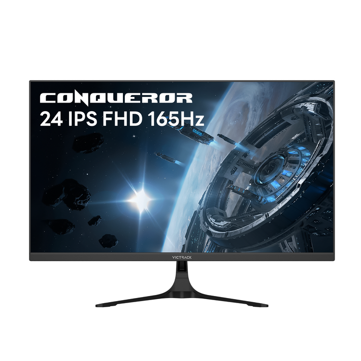 빅트랙 컨커러 60.45cm FHD 165Hz Fast IPS 1ms FPS 게이밍 모니터 블랙, 24FM16501일반