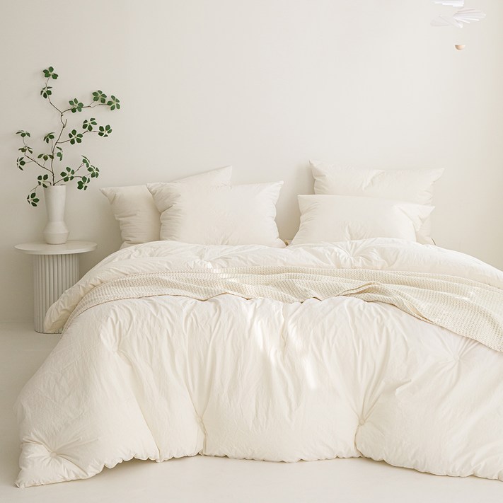 엘레나하임 100수 순면 알러지 프리 차렵이불  패드  베개커버 세트