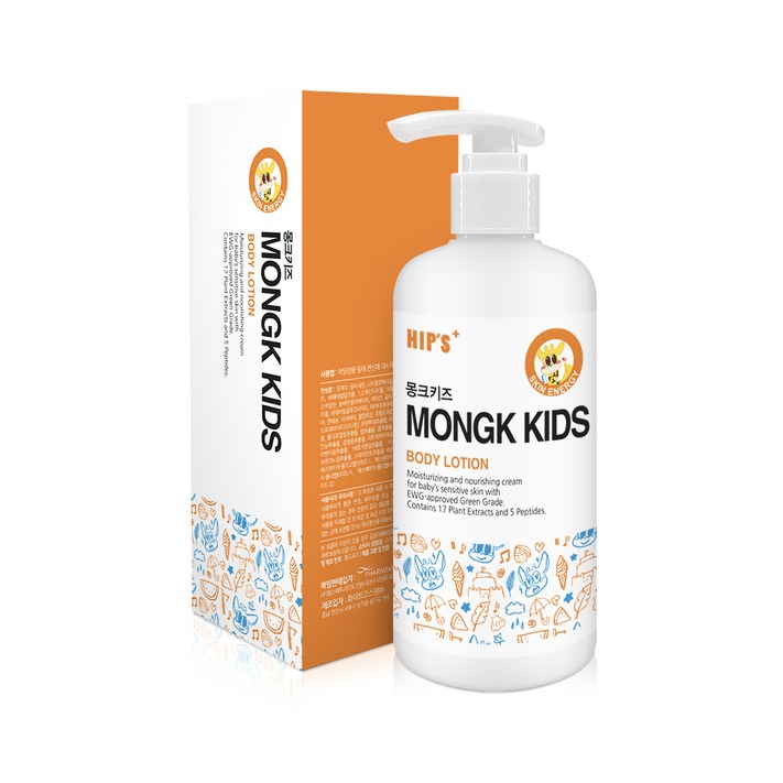 힙스 몽크키즈 바디로션, 300ml, 1개