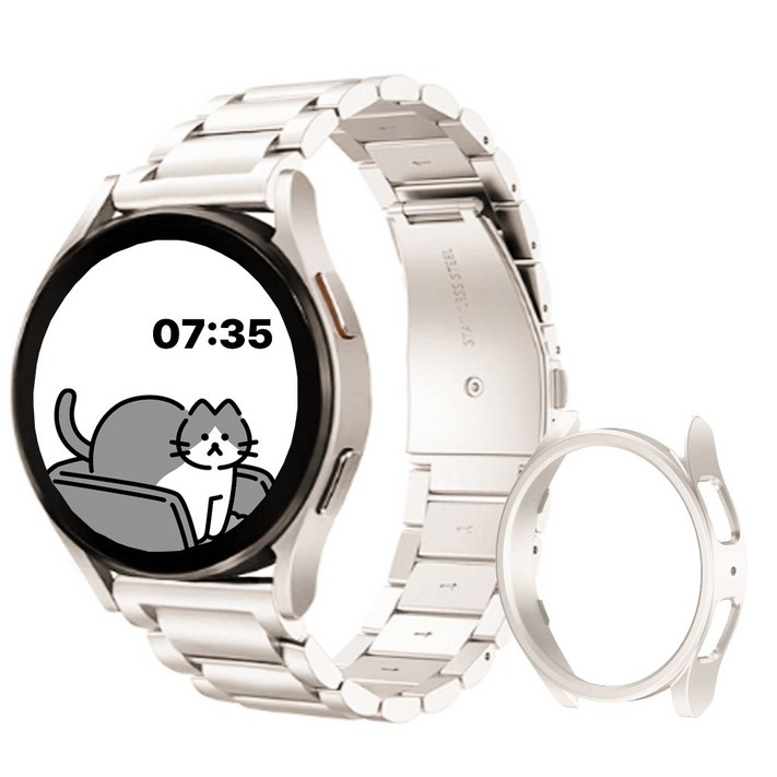 아이비온 갤럭시워치 메탈 스트랩 40 44 mm  케이스 세트