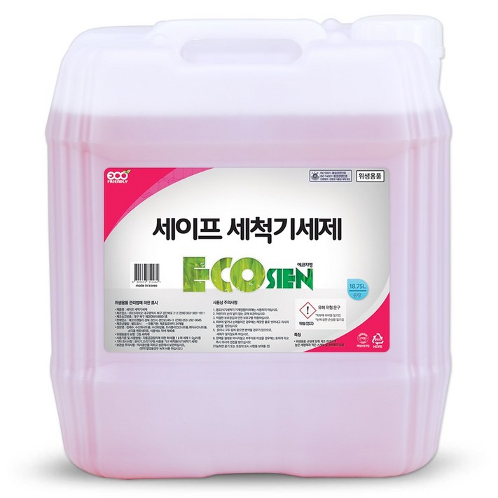 에코지엥 세이프 식기세척기세제 18.75L, 18.75L, 1개