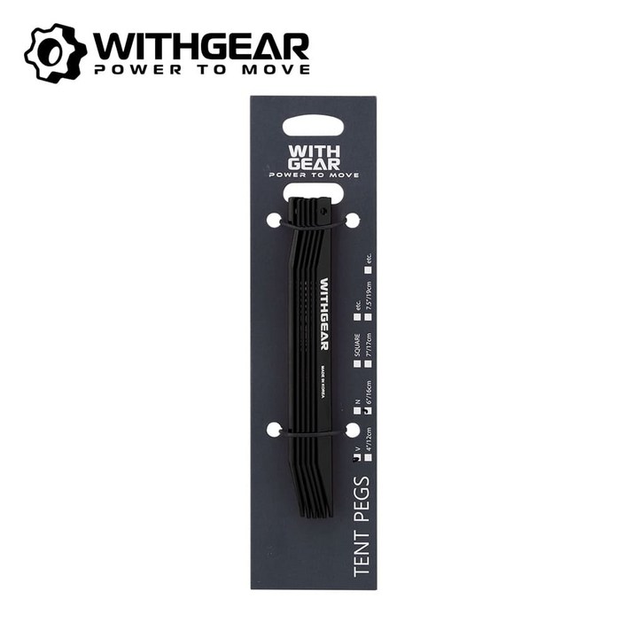 위드기어 알루미늄 V팩 PGVP1 고강도 캠핑 타프 국산 텐트팩, 19cm, 1개
