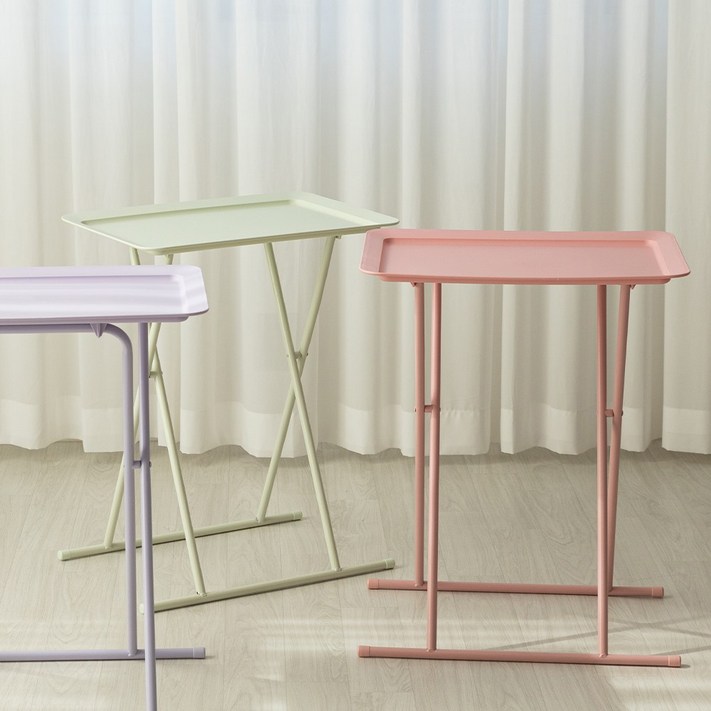 모던한 감성의 소파 침대 접이식 사이드테이블 6color 미용실 사무실 카페 테이블, 민트