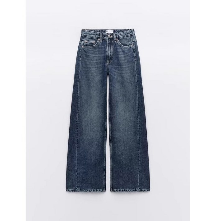 ZARA 여자 신상 와이드핏 청바지 캐주얼 데님팬츠 3Y1007 ZARA 여자 신상 와이드핏 청바지 캐주얼 데님팬츠 3Y1007