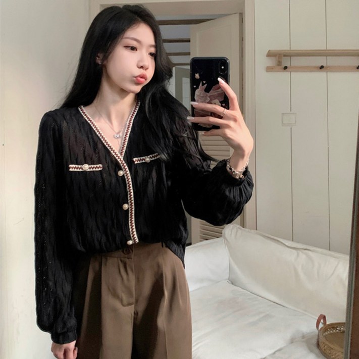 B1702 스아오 빅사이즈여성의류 쉬폰블라우스 44110