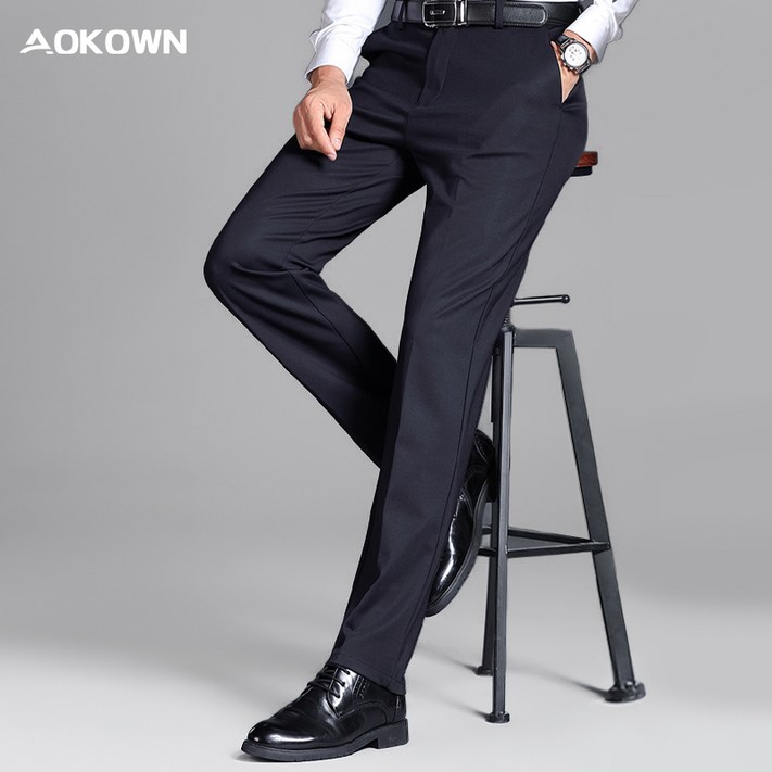 AOKOWN 중년 남자 스판 정장바지 구김없는 남성 정장바지 3236 AOKOWN 중년 남자 스판 정장바지 구김없는 남성 정장바지 3236