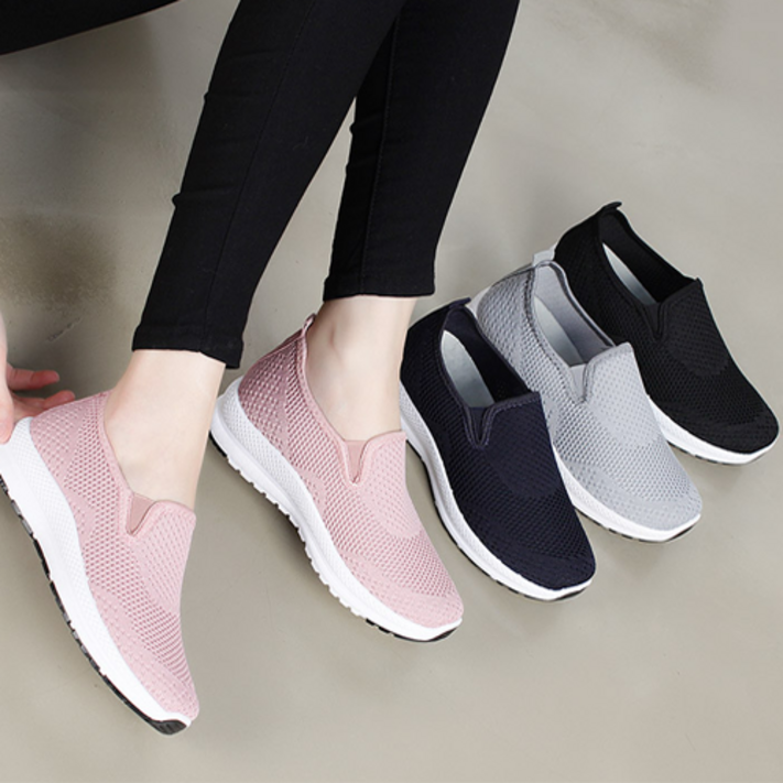 행텐 여성 발편한 푹신 아쿠아 매쉬 슬립온 HT52