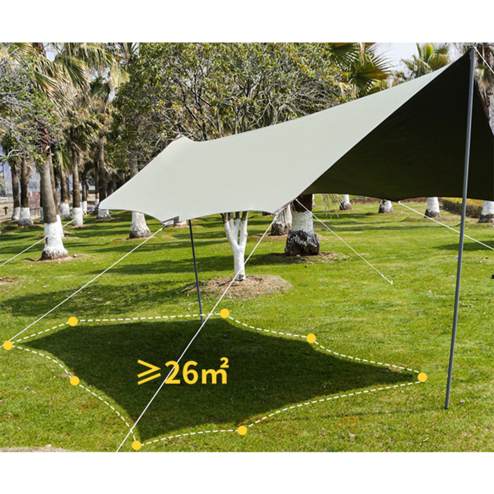 대형large 타프 빅사이즈 헥사타프 베이지 블랙코팅그늘막