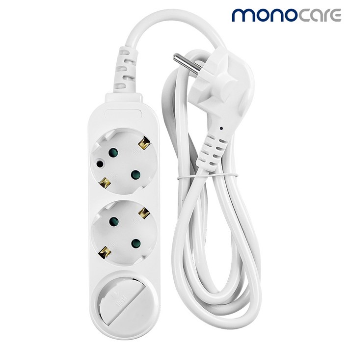 모노케어 모노케어 안전멀티탭 3구접지 멀티탭안전커버, 5m, 1개