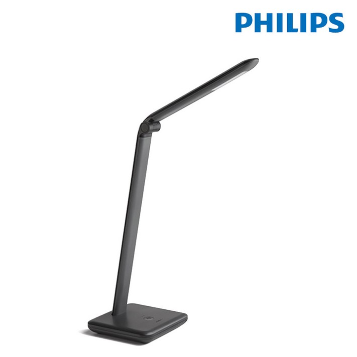 필립스PHILIPS   LED 스탠드 자비루 66016 그레이 디밍4단계 밝기조절 책상스탠드 학습스탠드