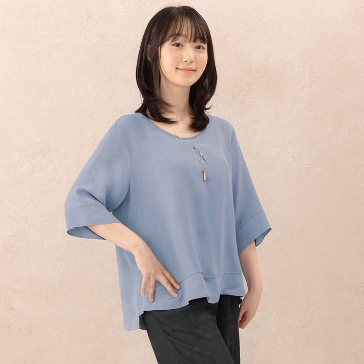 연리지 인견100 자연가공 7부 블라우스 5종 연리지 인견100 자연가공 7부 블라우스 5종