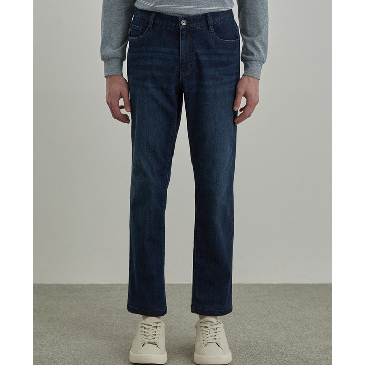 인디안 26년 봄 최저가 고급 면혼방 스판 허리밴딩 워싱 캐주얼 청바지 MIKDL5S1471NBC