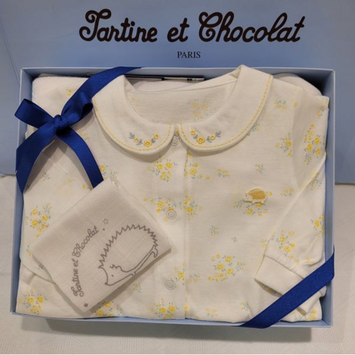 쇼콜라 라일라우주복 TNNMQX091U여아가을겨울실내복출산백일선물손수건1매증정