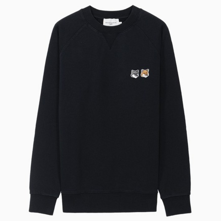 당일 23SS 메종키츠네 더블 폭스 헤드 엔트러사이트 맨투맨 FM00358KM0002 AN