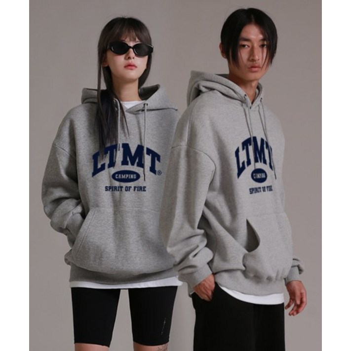 라이크더모스트 LIKE THE MOST 소프트 LTMT 오버 후디 멜란지