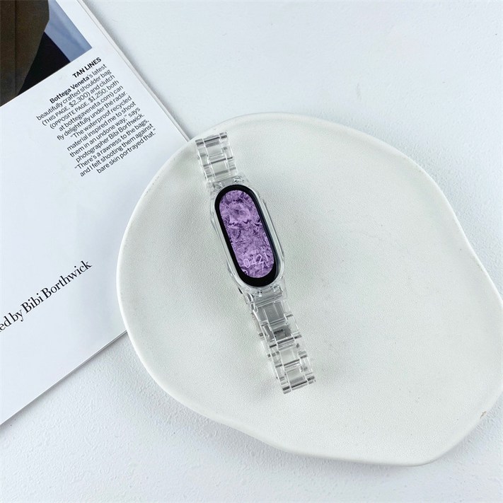 포유 세라믹 메탈 샤오미 미밴드7 전용 스트랩 시계줄 루프 밴드 줄