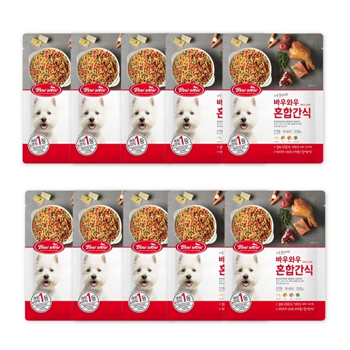 제이웍스유 도그 트릿 혼합간식 350G 혼합져키