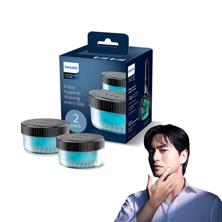 필립스 무선 클렌징 팟 세척 카트리지 세정액 2개입 필립스 무선 클렌징 팟 세척 카트리지 세정액 2개입