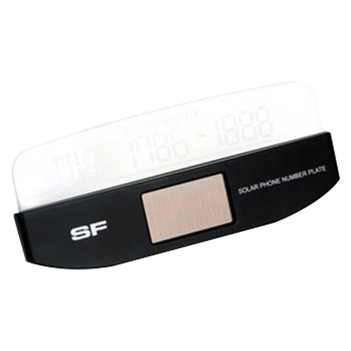 삼진퍼스트 SF 쏠라 LED 태양열 주차 알림판, 블랙, 1개