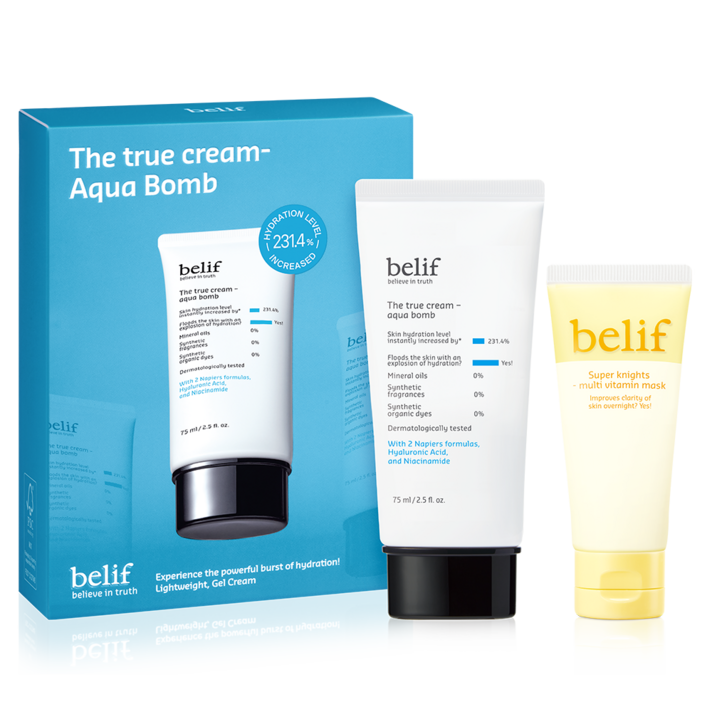 빌리프 더 트루 크림 아쿠아 밤 75ml 멀티 비타민 마스크 35ml 세트 빌리프 더 트루 크림 아쿠아 밤 75ml 멀티 비타민 마스크 35ml 세트